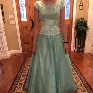 Prom Dress Mint Green